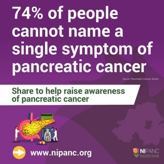 decaunes_isa's tweet image. Statistics are scary.
How to help @NIPANC_  ?
Follow them on their SM pages, share their messages &amp;amp; donate if you can 💜

nipanc.org/donate-here

#PancreaticCancer #NorthernIreland 
#awareness #symptoms #earlydiagnosis 
#NorthernIrelandPancreaticCancer
