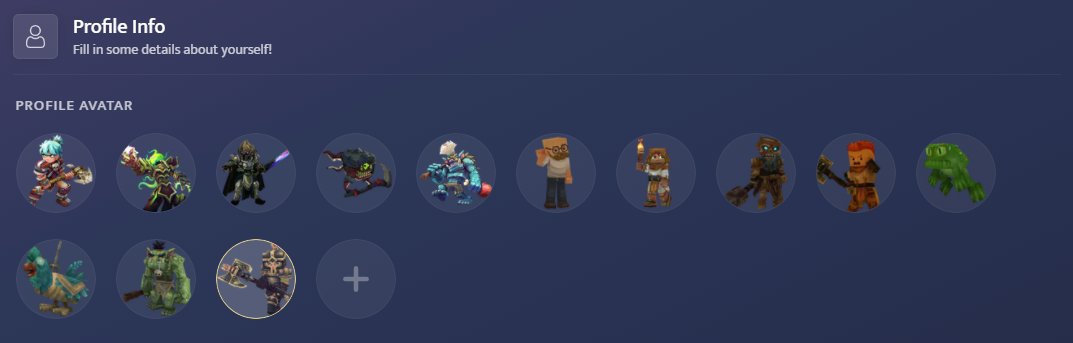 HytaleGuide's tweet image. Thanks to some awesome members on our community Discord, we have just added a 5 new profile avatars available to give your HytaleGuide account a fresh new look! 🔥

Sign up now: hytaleguide.net

#Hytale #HytaleGame #HytaleGuide