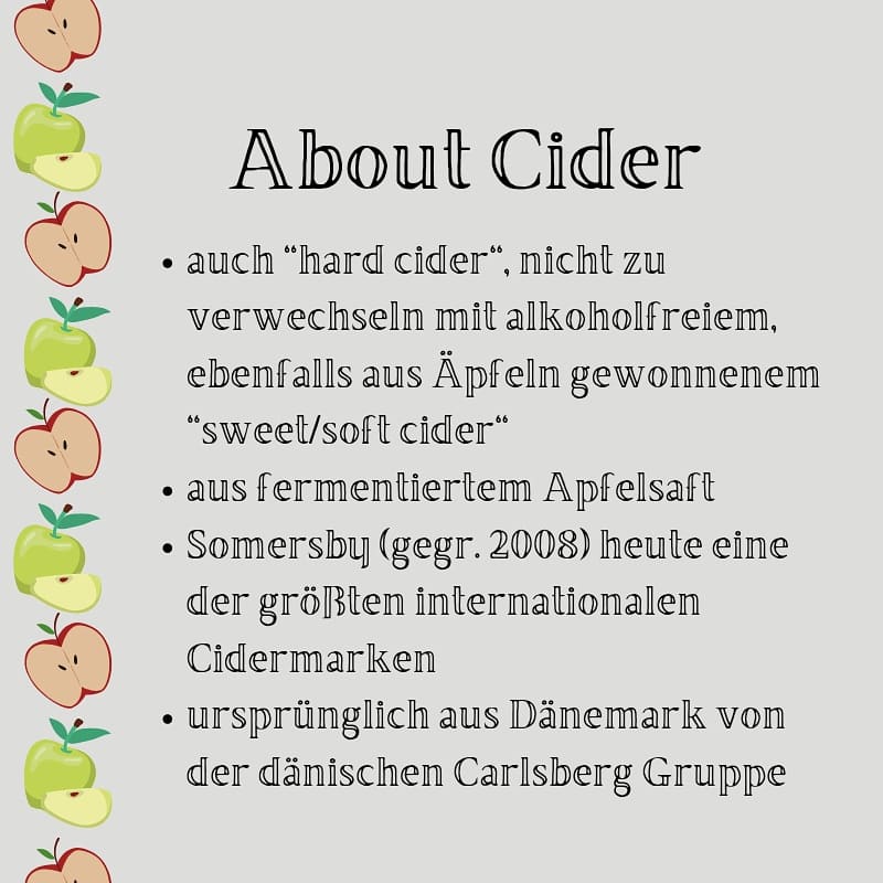 PubPotsdam's tweet photo. Heute stellen wir euch ein anderes beliebtes alkoholisches Getränk aus der Flasche vor.
#applecider #cider #hardcider #somersby #inventedindenmark #weeklyknowledge #ausunseremsortiment #knowledgeshot #pubfetzt #ehrenamtmachtsexy #pubpotsdam https://t.co/6JK3AXWNvk