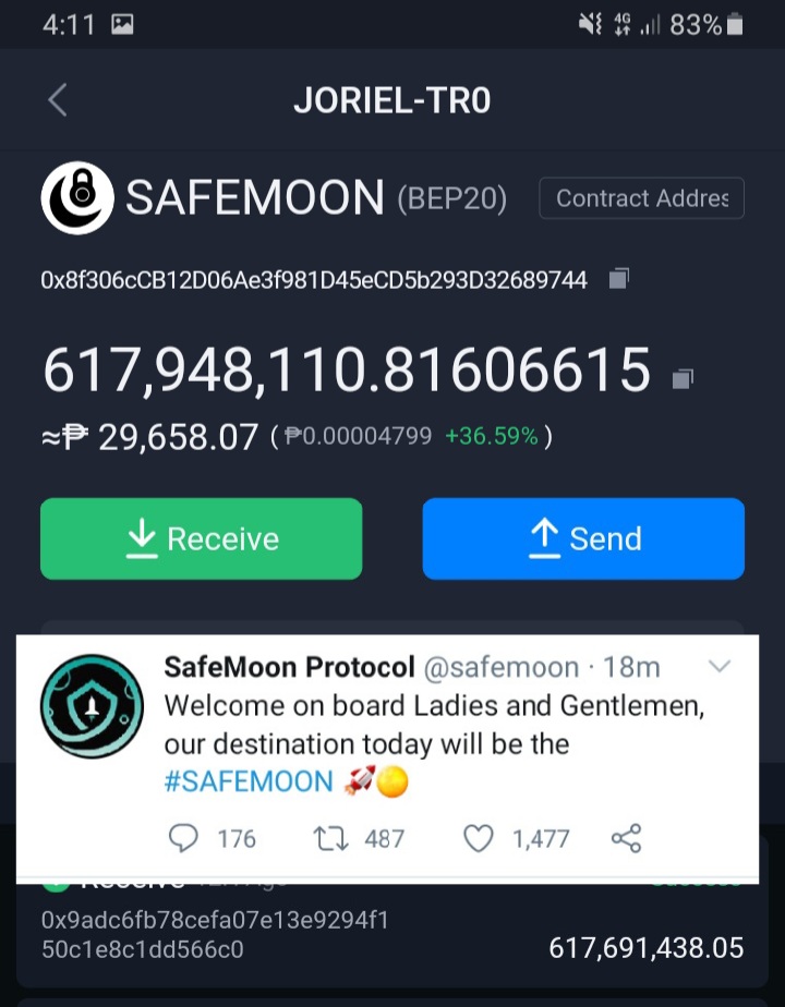 HJoriel's tweet photo. #safemoon
Bring me #safe to #moon @safemoon https://t.co/JVkAjZRtT4