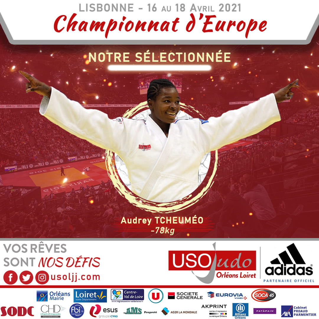 [CHAMPIONNAT D'EUROPE]🔥
Début des Europe aujourd'hui pour l'Équipe de France 🇨🇵 à Lisbonne !➡️16 au 18 avril 
Dimanche, entrée en lice de notre -78 kg, <a href="/AudreyTcheumeo/">Audrey Tcheuméo</a> qui tentera d'aller chercher une 7ème médaille européenne et un 5ème titre (🥇x4🥈x2) ! 💪Vamos Audrey ! 👊