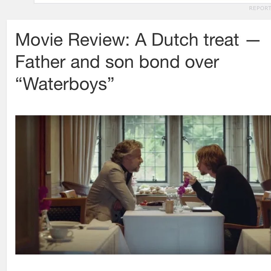 WaterboysFilm's tweet photo. “Westdijk piles cute characters and culture clashing on top of heartbreak, guilt and loss for a warm comedy that hits you in unexpected ways.”  Movie review WATERBOYS: https://t.co/JZ4BX3OL7Q https://t.co/1K8fNiIjcq