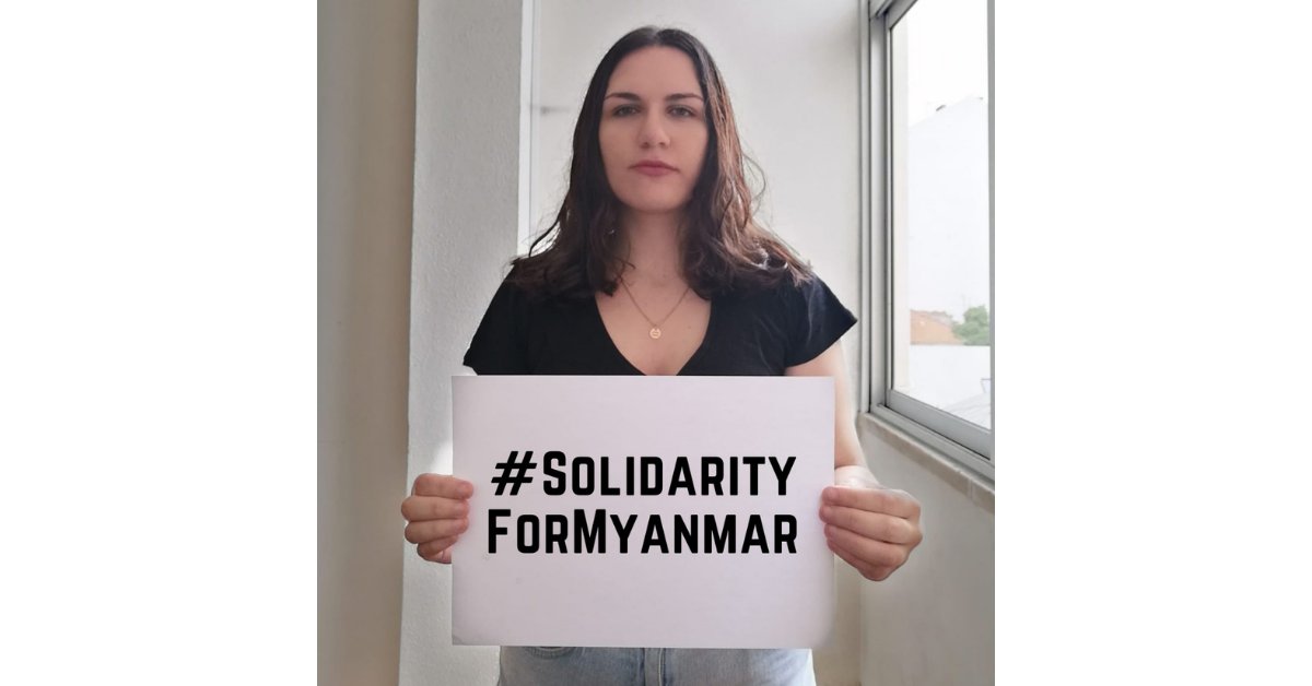 We stand in solidarity with the peoples of  #Myanmar in their fight for  #freedom and  #democracy,  @carolinaarm99  @forum_asiaJoin us and show your  #SolidarityForMyanmar  #WhatsHappeningInMyanmar
