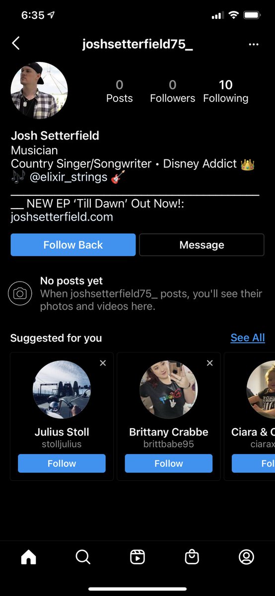 PopPrincess_Xo's tweet photo. @JoshSetterfield you must be so popular that people are still making fake instagram accounts of you even after you’re verified 😂😂 https://t.co/ZdARa7JQ3I