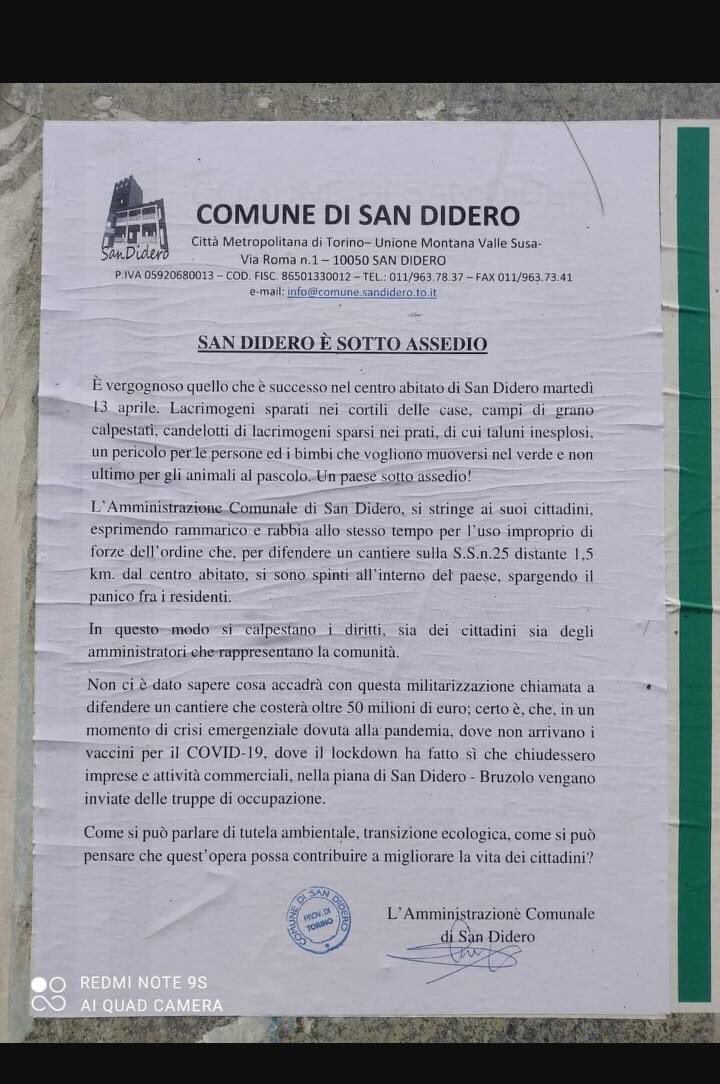 doudeelle's tweet photo. Comunque qui in #vallediSusa continua la lotta #Tav tra Stato e Abitanti. E siamo a questo! ⬇️ https://t.co/OHEG9AnTnE