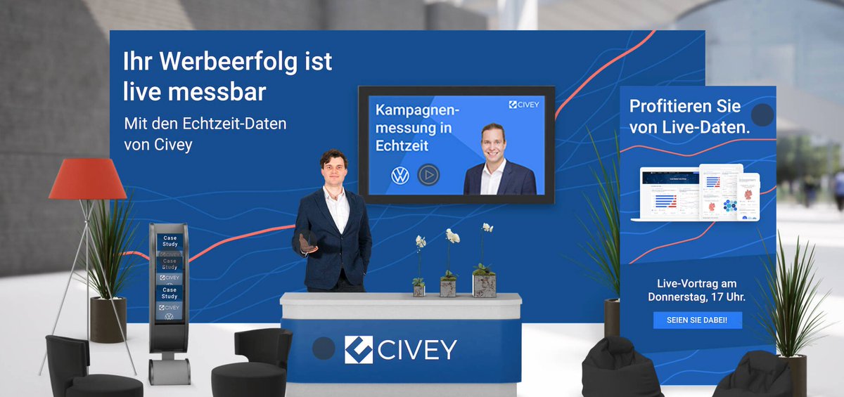 civey_de's tweet photo. Heute ist der letzte Tag der #succeet21. Nutzen Sie die Chance und kommen Sie gerne an unserem Stand vorbei! Wer sich den Live-Vortrag von Steffen Braun zu unserer Kampagnenmessung in #Echtzeit noch einmal anschauen möchte, findet hier die Aufzeichnung: https://t.co/g34z6ogS1x https://t.co/GWAD7JnQ6Y