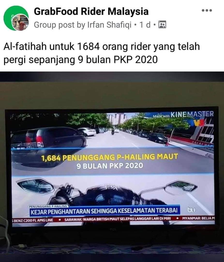 DeepFikry's tweet photo. 1k lebih bukan sikit ya, and lebih teruk lagi company grabfood/foodpanda cuba utk kurang fares. Apa yg bagusnya berpenat lelah, bahayakan diri kalau sesuatu pekerjaan tu tak beri manfaat kepada pekerja? https://t.co/Sh8kJxbobl