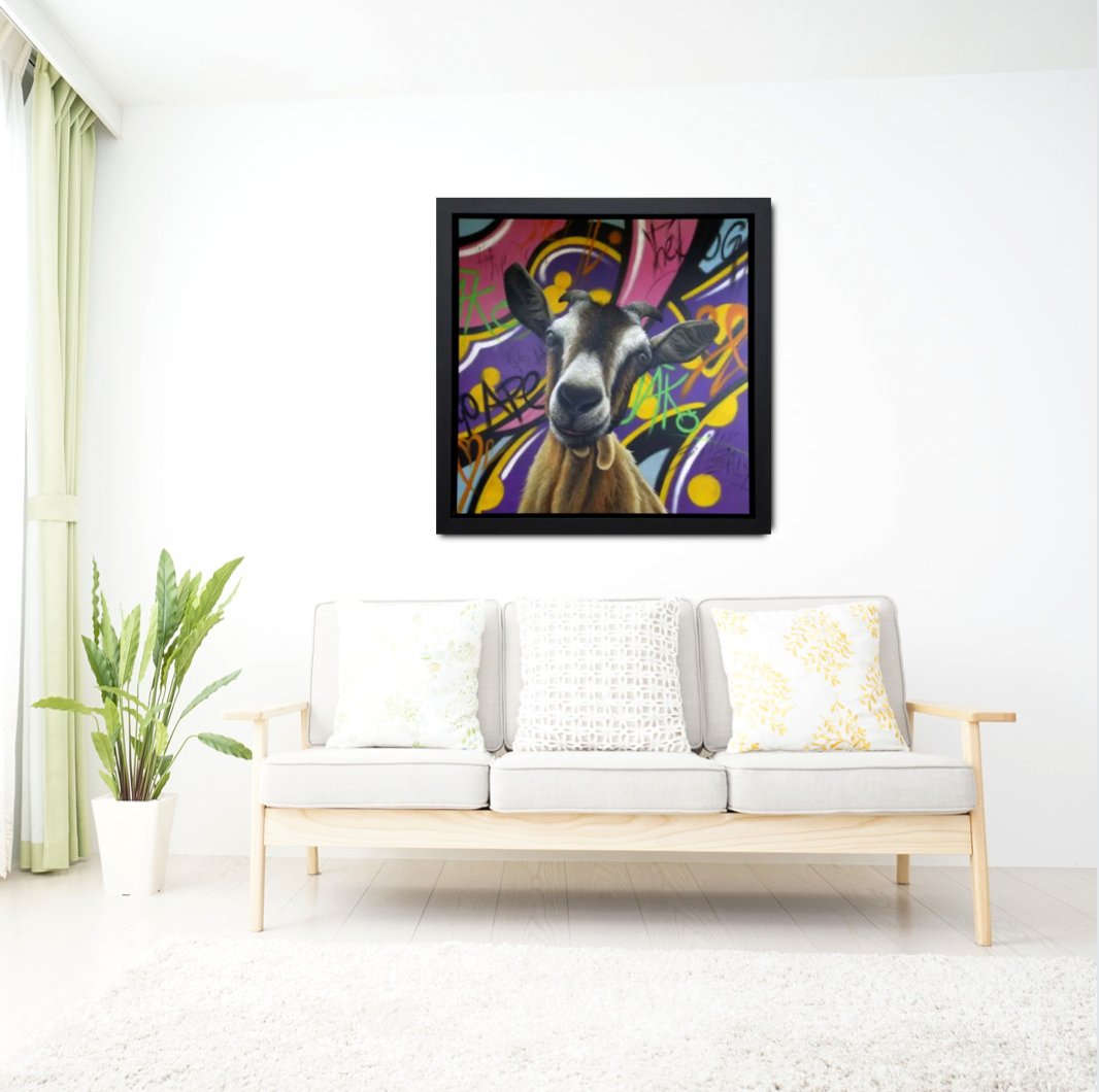 That Friday feeling.... 🤪

🎨Following the success of the original ‘Dave’ head in the clouds painting Paul decided to paint him again but this time in his fun Urban setting. The graffiti effect and colour scheme are similar to those found in ’Urban Gorilla’ and ‘Dog End Street’.