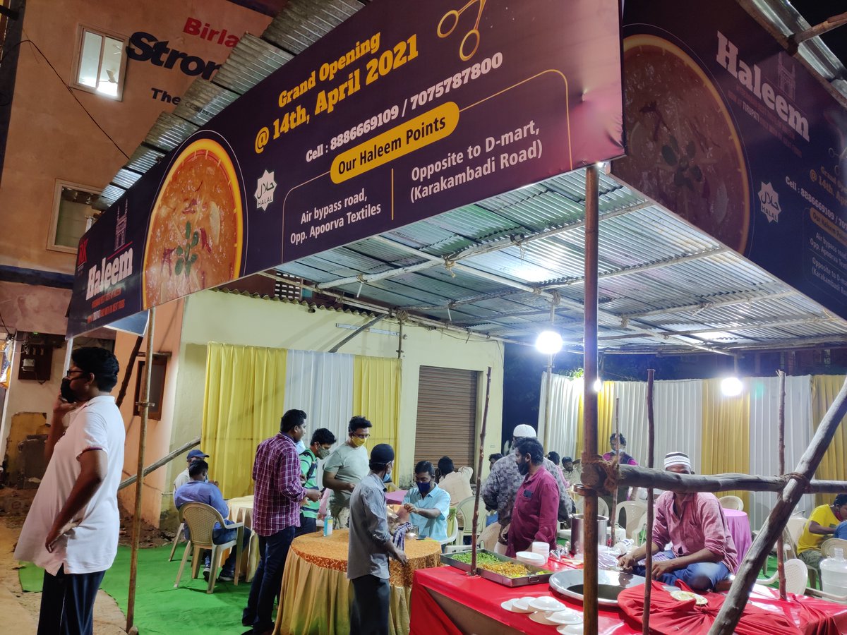 MeatRk's tweet photo. celebrate this ramzan with social distancing  - &amp; with Traditional Made Haleem 
 Haleem Out let's In &amp; Around TPT - " RK Meet" 
Air Bipass Road, Opp-Apoorva Textiles, Tirupati  
Opp to D-Mart, Karkambadi Road, Tirupati
Contact us:- +91 8886669109
https://t.co/cwxC6JYNPm https://t.co/mRNTHBTXbS