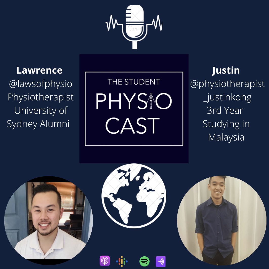 The Student PhysioCast goes GLOBAL (Netherlands, Australia, Malaysia)🌎 out today 12pm GMT 

Great episode for anyone wanting to work or do a placement abroad! 

#studentphysio #physiostudent #physiotherapy #cspstudent #nhs #ahp #podcast #studyingabroad #thestudentphysiocast