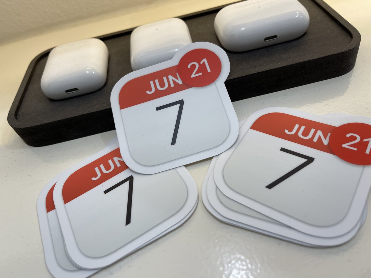 basvanderploeg's tweet photo. Since last year was a big success… 

🎁 GIVEAWAY! ✨

I’m giving away some #WWDC21 stickers (shipping worldwide 🌍)!

Retweet this tweet and follow me to enter the giveaway. Winners will be randomly selected and announced later. 😄

#giveaway #Apple #WWDC21 https://t.co/IFy05iZ78P