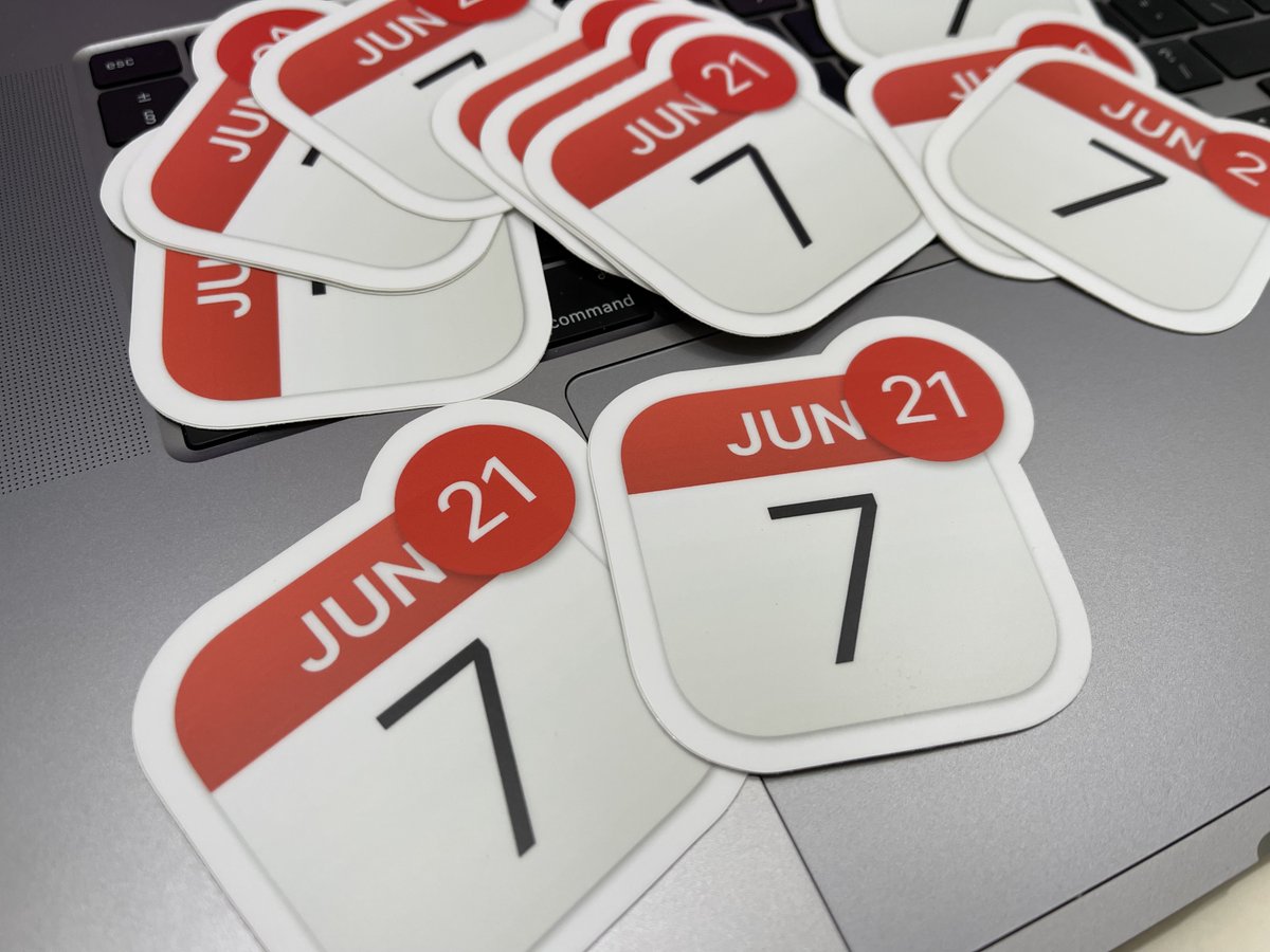 Since last year was a big success… 

🎁 GIVEAWAY! ✨

I’m giving away some #WWDC21 stickers (shipping worldwide 🌍)!

Retweet this tweet and follow me to enter the giveaway. Winners will be randomly selected and announced later. 😄

#giveaway #Apple #WWDC21