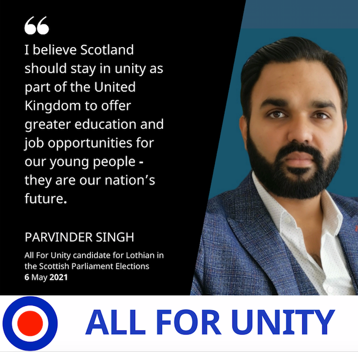 Pavmasutes's tweet photo. I want Scotland to have leaders who can really demonstrate the importance of our nation as part of a United Kingdom so we can help all our communities overcome disadvantage and achieve the success we deserve. #all4unity, #lothian, #voteforchange, #allianceforunity https://t.co/jdXpfiefxx