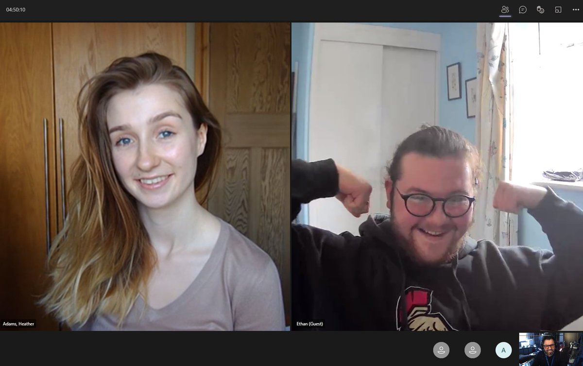 It is always #AWESOME when a previous apprentice of ours <a href="/hadigmarketer/">Heather Adams</a> (Digital Marketer) makes a guest appearance with a current cohort for a Q &amp; A session.

Photo: Ms. Heather Adams (PR &amp; Communications Highways England) (Left), Mr. Ethan, Digital Marketing Apprentice (Right)