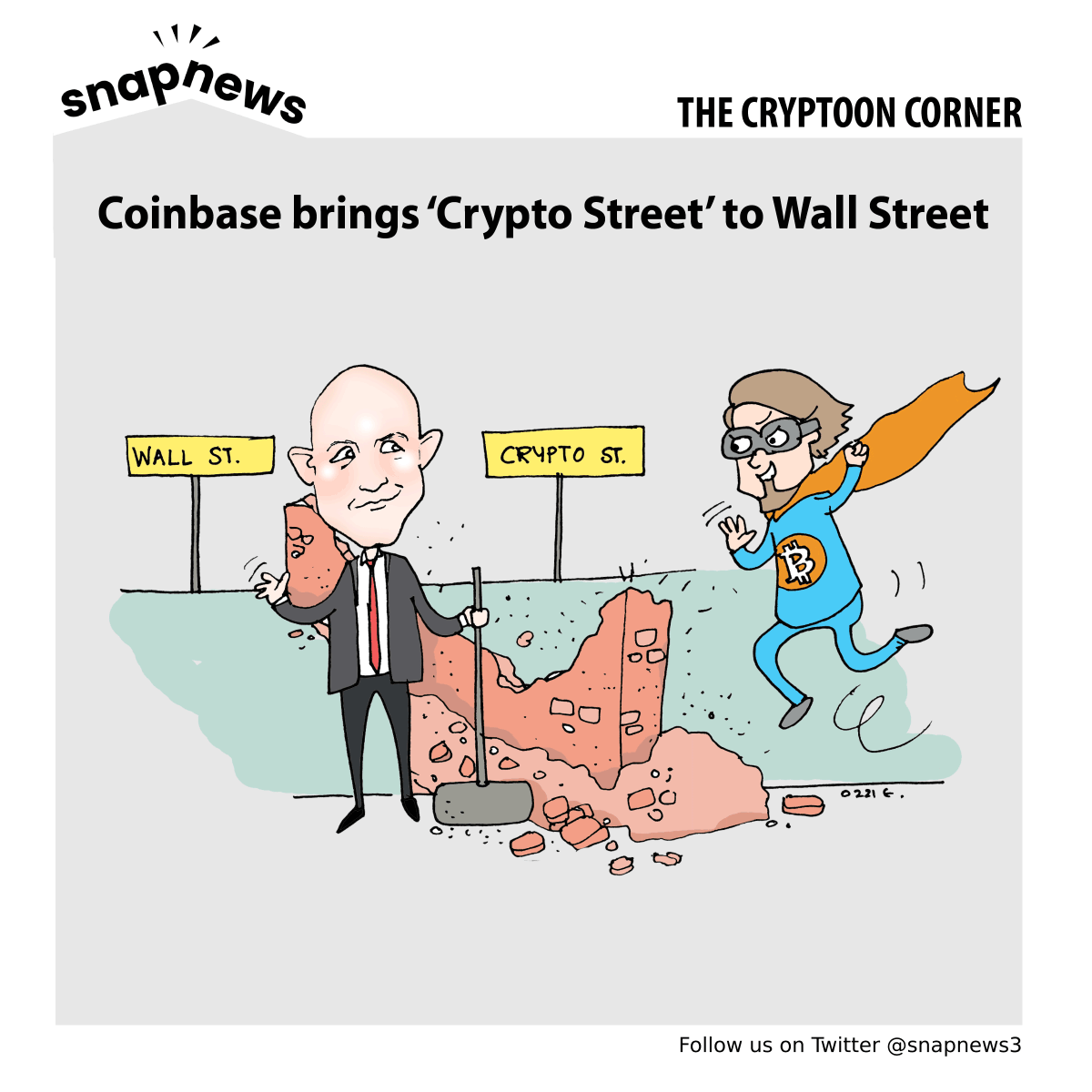 snapnews3's tweet photo. Coinbase debuts on stock exchanges as bitcoin arrives on Wall Street
@coinbase @brian_armstrong @APompliano @MatiGreenspan $coin #Bitcoin https://t.co/DwLumVX5Kh