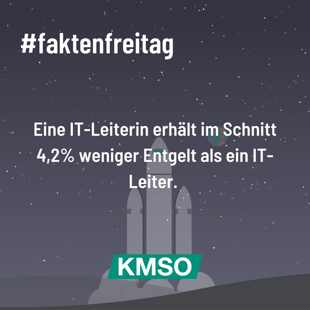 kmso_de's tweet photo. Happy Friday! 😃 Es ist wieder #FaktenFreitag und heute gibt es natürlich einen neuen Fakt für euch!⁠ 🎉⁠

Wusstet ihr, dass eine IT-Leiterin im Schnitt 4,2% weniger Entgelt als ein IT-Leiter erhält (Quelle: CIO)?

#genderpaygap #news #fakten #fakt #informatik https://t.co/qwoihJAXaK