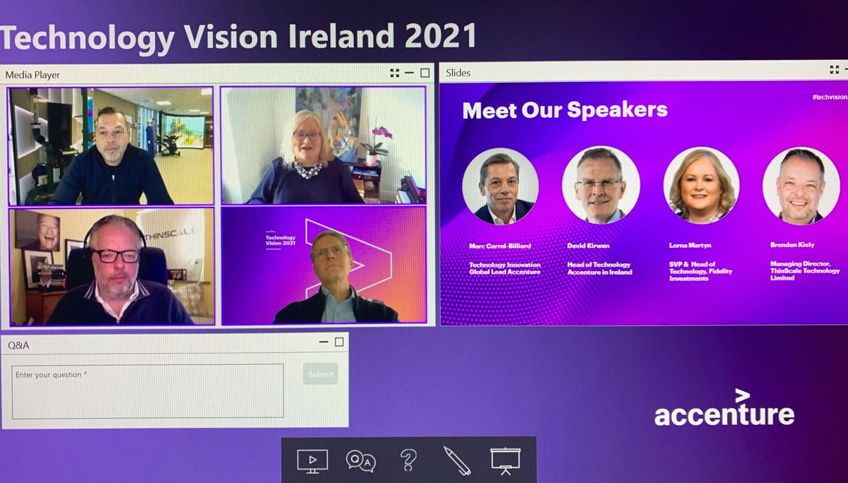 The apprenticeship model for technology is more important than ever - a cultural discussion is needed on how we educate our technology talent and drive lifelong learning. Adaptability is critical too.  #TechVision2021 @Accenture_Irl @technology_irl @ibec_irl @MartynLorna