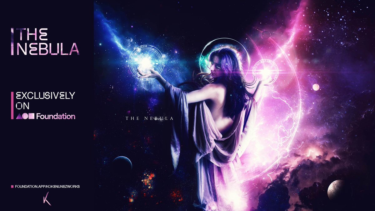 KokeVFX's tweet photo. 'The Nebula' is available on @withFND ! This is my first release, and the first piece of a collection of 8 artworks that represent things from the Cosmos with ancient Goddesses look. #nftgoddesses
💜🌌 https://t.co/XszIfMihmA
Curious about the story behind it? Continue 👇 https://t.co/hpRYqDCy88