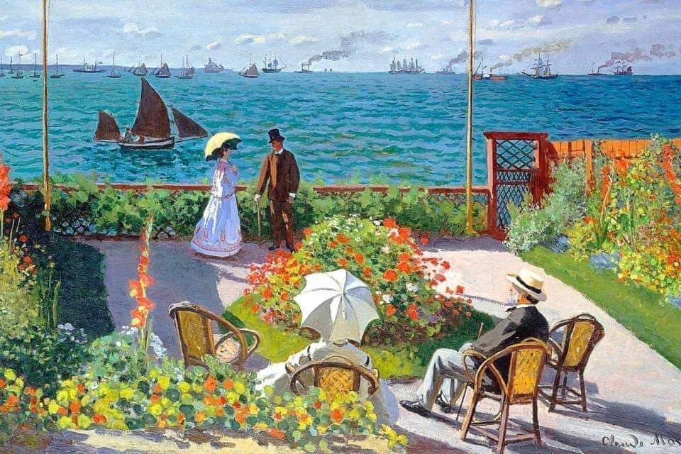 Claude Monet
La terrazza a Sainte - Adresse
        1867
Metropolitan Museum of art
         New York