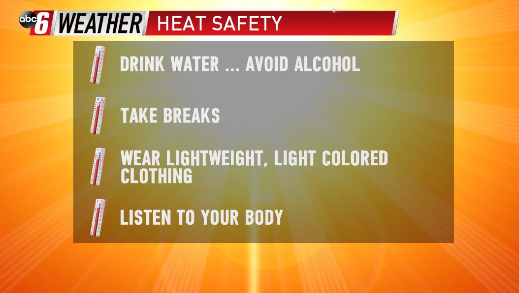 It's the final day of Severe Weather Awareness Week in Minnesota, & today we are talking extreme heat & safety tips! #1 rule is to stay hydrated & stay cool! #ABC6WX #MNwx #IAwx #RochMN @cityofalbertlea #AustinMN #MasonCityIA #OwatonnaMN #CharlesCityIA #NorthwoodIA #LanesboroMN https://t.co/65qi07gmla