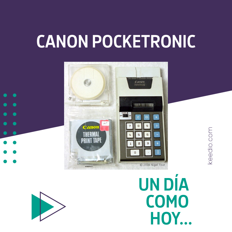 👉Un día como hoy pero de 1970, #Canon lanza #Pocketronic,la primera calculadora de mano con impresora. 🙌¡Una verdadera Innovación a la época!🙌

#Keedio #BigDataCompany #Data #efemérides
