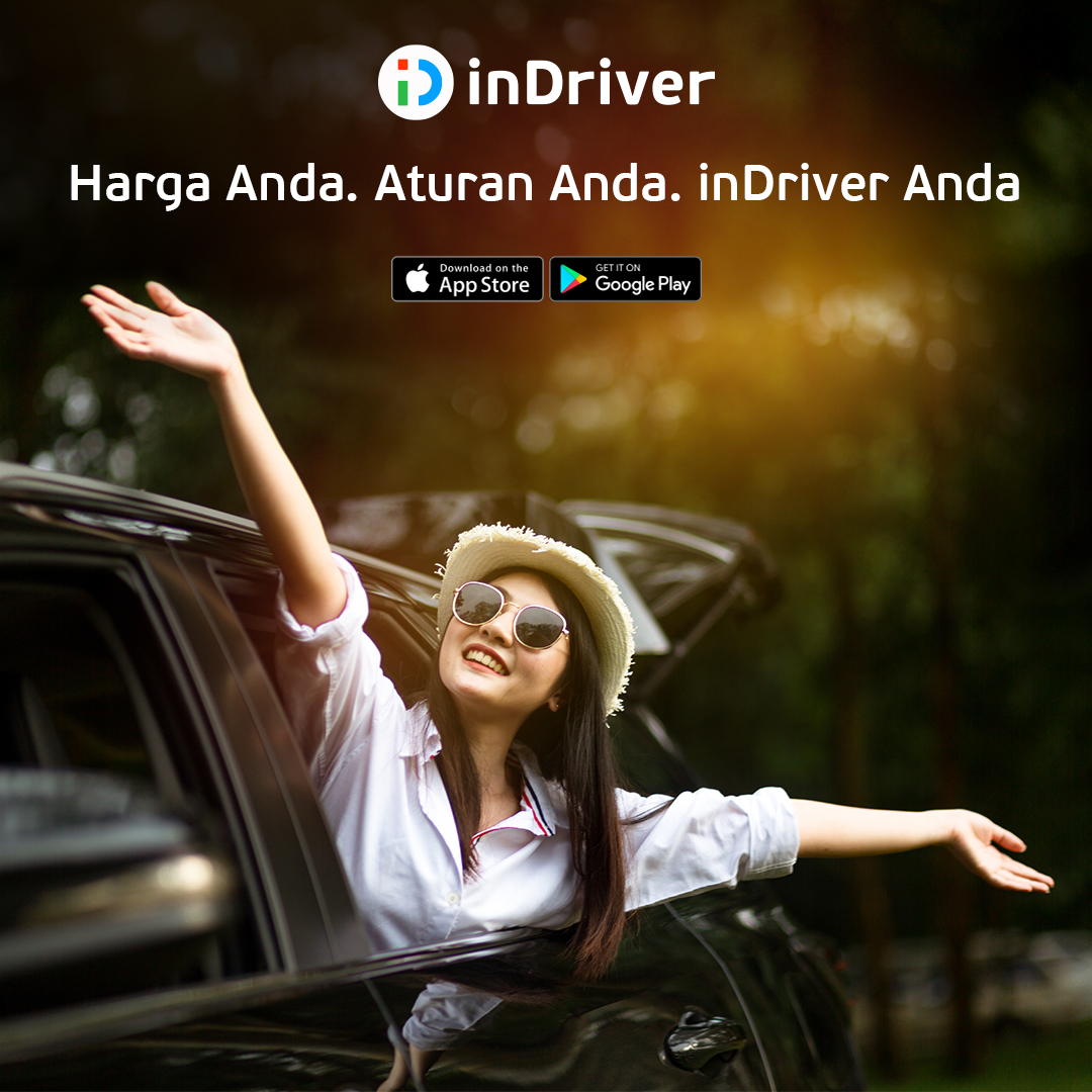 inDrive's tweet photo. di inDriver, pilihan ada di tangan Anda! Tentukan ongkos dan pengemudinya.