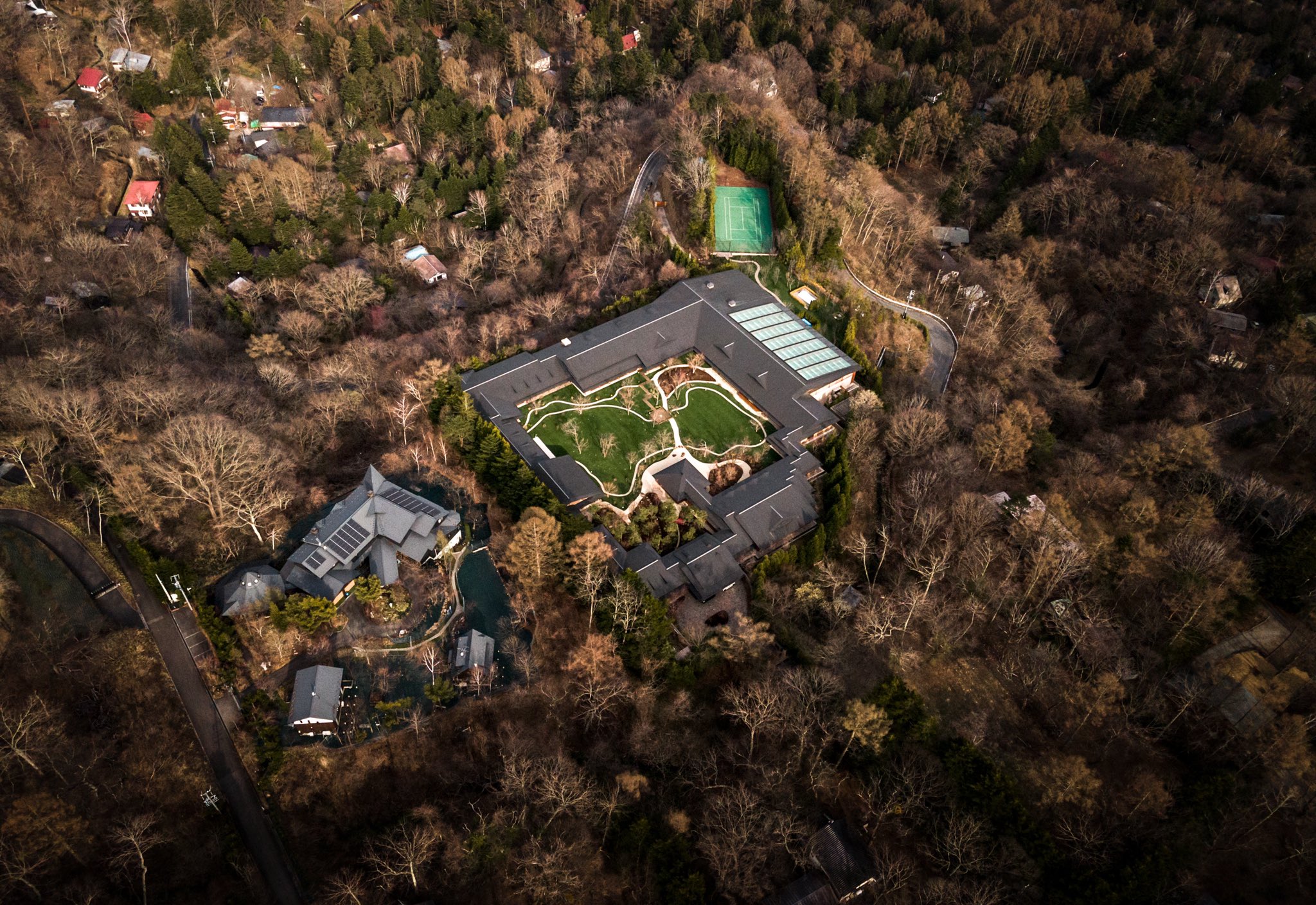 軽井沢町のビルゲイツの別荘の画像