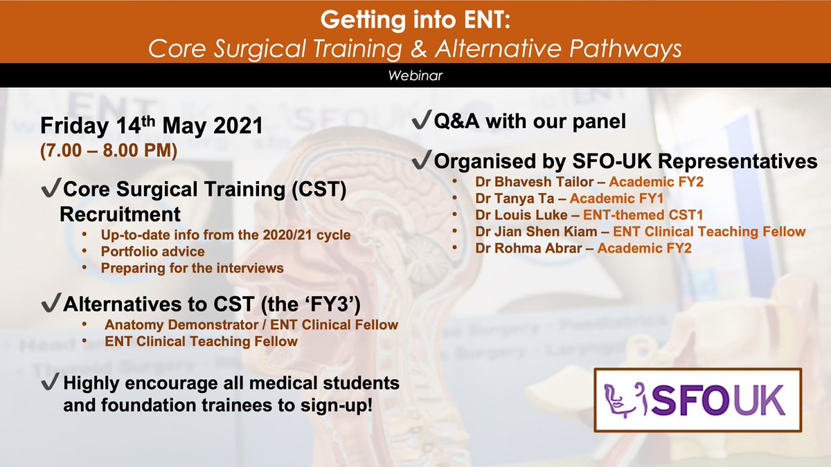 Looking to start preparing for your Core Surgical Training application? Thinking of alternative pathways to Core Surgical Training? We have got you covered! 👇👇👇 @rohma_abrar @veggieequallife @bhaveshvtailor @SFO_ENTUK fb.me/e/2hwLVuPbH