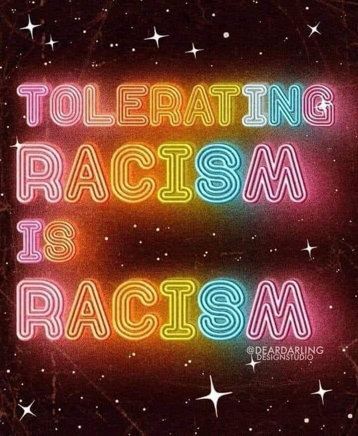 mpdllarioja's tweet photo. Tolerar el racismo es racismo. #Antirracismo #stopracismo #stopbulos #NoHate #NoHateSpeech #DiscriminaciónRacial #Racismo #Xenofobia https://t.co/lM3nk61NxA