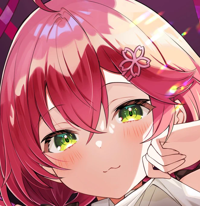黒の下着も似合うかにぇ? #miko_Art 