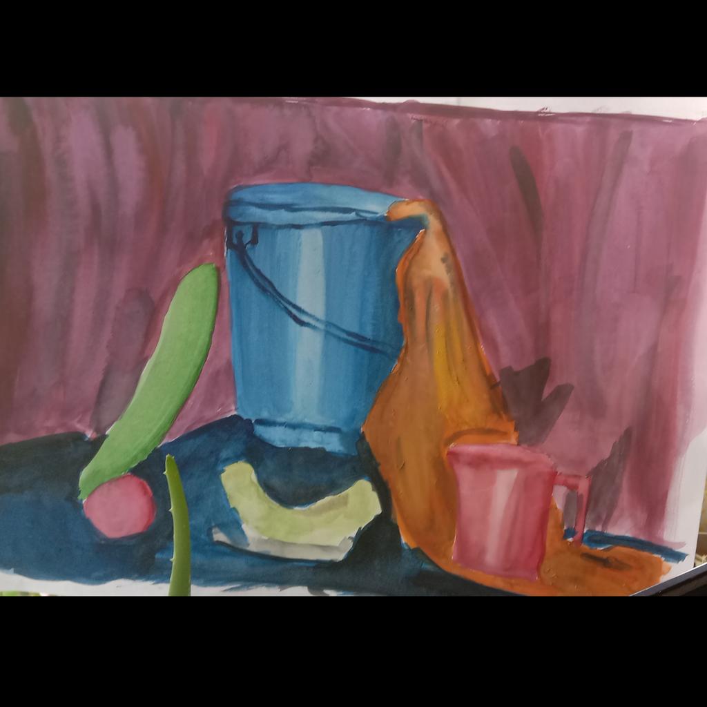 artistic_007's tweet photo. “The painting of still life is very live”
-Sudha Pathak

Hello everyone,Still life painting made by me with poster colours....❤️❤️❤️

[Not so good,but it would be better next time for sure...🙏]

🔵 Materials used:-🔵
✳️4-A size paper✳️
✳️Poster colour✳️
✳️Pallate✳️
✳️pencil✳️.. https://t.co/p3Wvld48zY