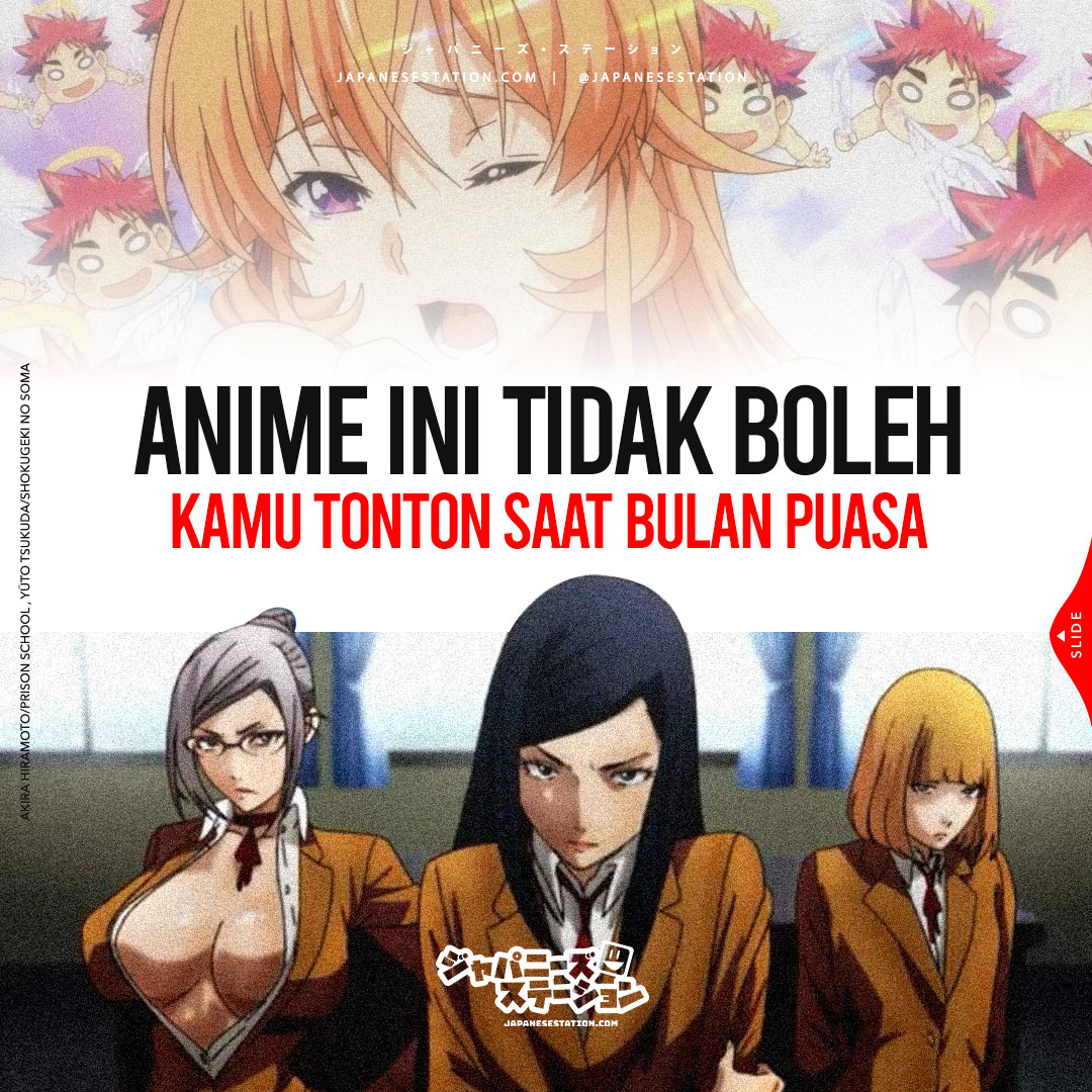 JapaneseStation's tweet photo. #Ngabuburit sambil nonton anime memang asyik banget. Tapi kalau anime berikut ini sih, sepertinya tidak boleh ditonton ya saat bulan puasa.. ^^

Apa aja sih judul nya? Dan apa temen-temen juga punya judul lainnya yang perlu di waspadai saat #puasa?

#AnimeDay https://t.co/XTIHrannmq