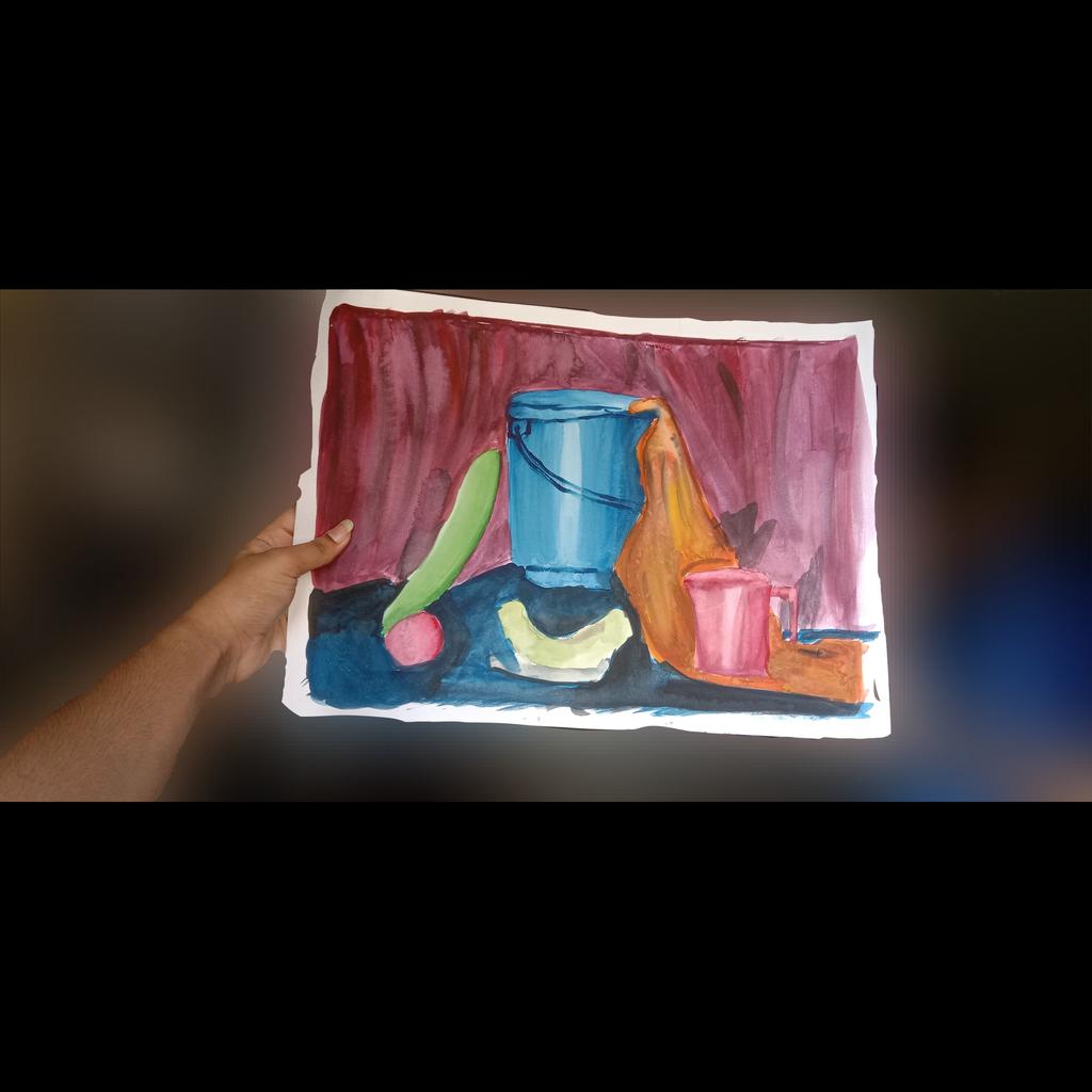 artistic_007's tweet photo. “The painting of still life is very live”
-Sudha Pathak

Hello everyone,Still life painting made by me with poster colours....❤️❤️❤️

[Not so good,but it would be better next time for sure...🙏]

🔵 Materials used:-🔵
✳️4-A size paper✳️
✳️Poster colour✳️
✳️Pallate✳️
✳️pencil✳️.. https://t.co/p3Wvld48zY