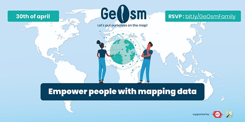 Ladies and gentlemen, The GeOsm Family  is releasing a new geoplatform for the whole digital community and we’d like you to be there ! Come see us in action with a live demonstration 🎬 

Please register now there is no formal dress code 😊

bit.ly/GeOsmFamily