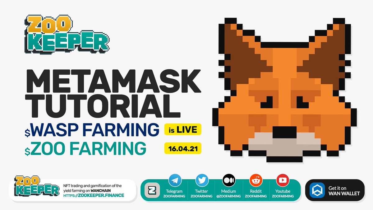 #ZooKeeper on <a href="/MetaMask/">MetaMask.eth 🦊</a> mobile is here 🦊! Access ZooKeeper from your MetaMask mobile dApp browser and farm $ZOO + $WASP on the go 🔥!

 🔍step by step instructions👇

medium.com/zookeeper-blog…