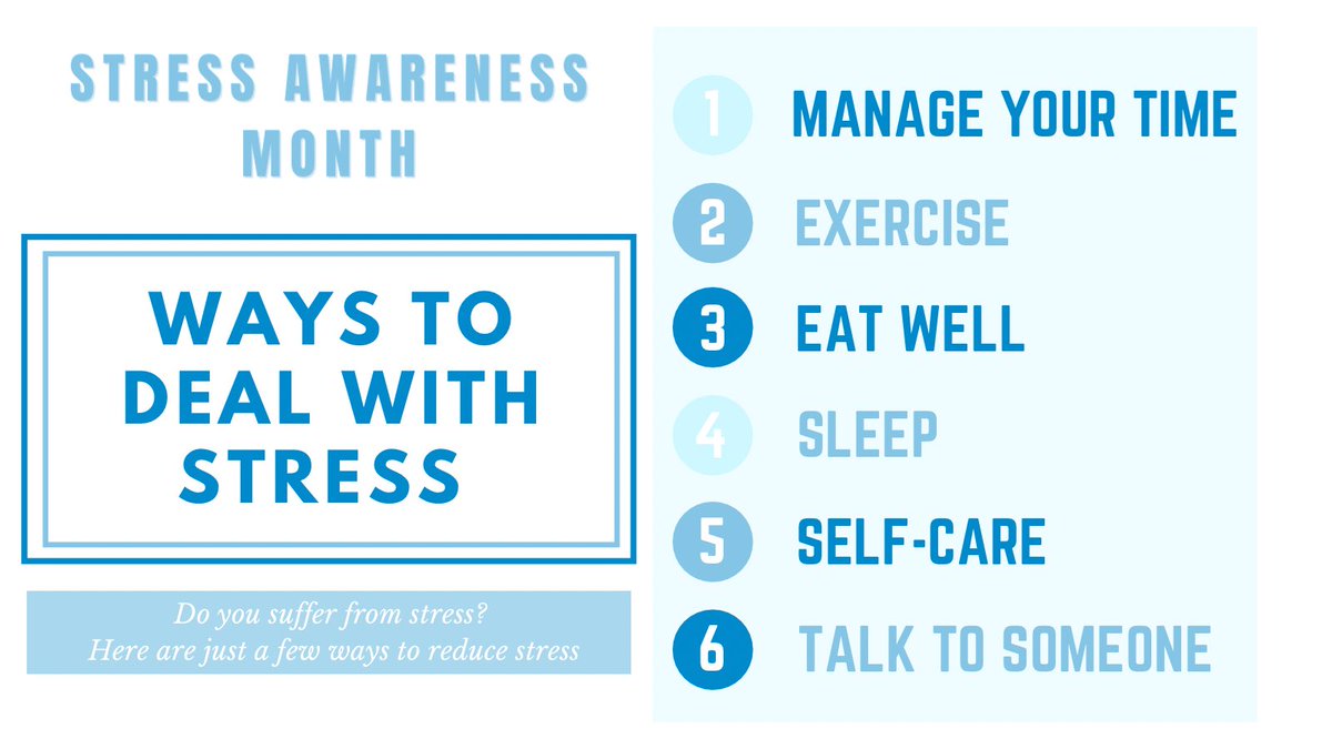 April is #StressAwarenessMonth2021 

Do you suffer from #stress? 74% of UK adults have been so stressed this year they have felt overwhelmed or unable to cope.

Did you know that your blood pressure rises when you’re stressed due to adrenaline being released. 

#mentalhealth