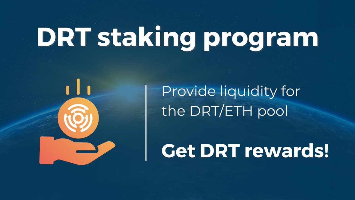 🪙 DRT rewards in our staking program will be distributed based on:

➡️ The percentage of the total pool amount staked by an address
➡️ The balance of each address and time staked

Here's how to stake your DRT 👇
auctionity.com/drt-staking-pr…
#staking #stakingrewards