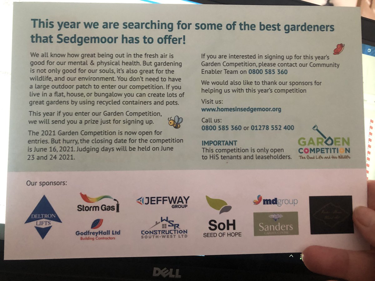 OOh it's nearly competition time for our Homes in Sedgemoor gardeners! These lovely postcards arrived today, thanks <a href="/WeAreResource/">resource</a>