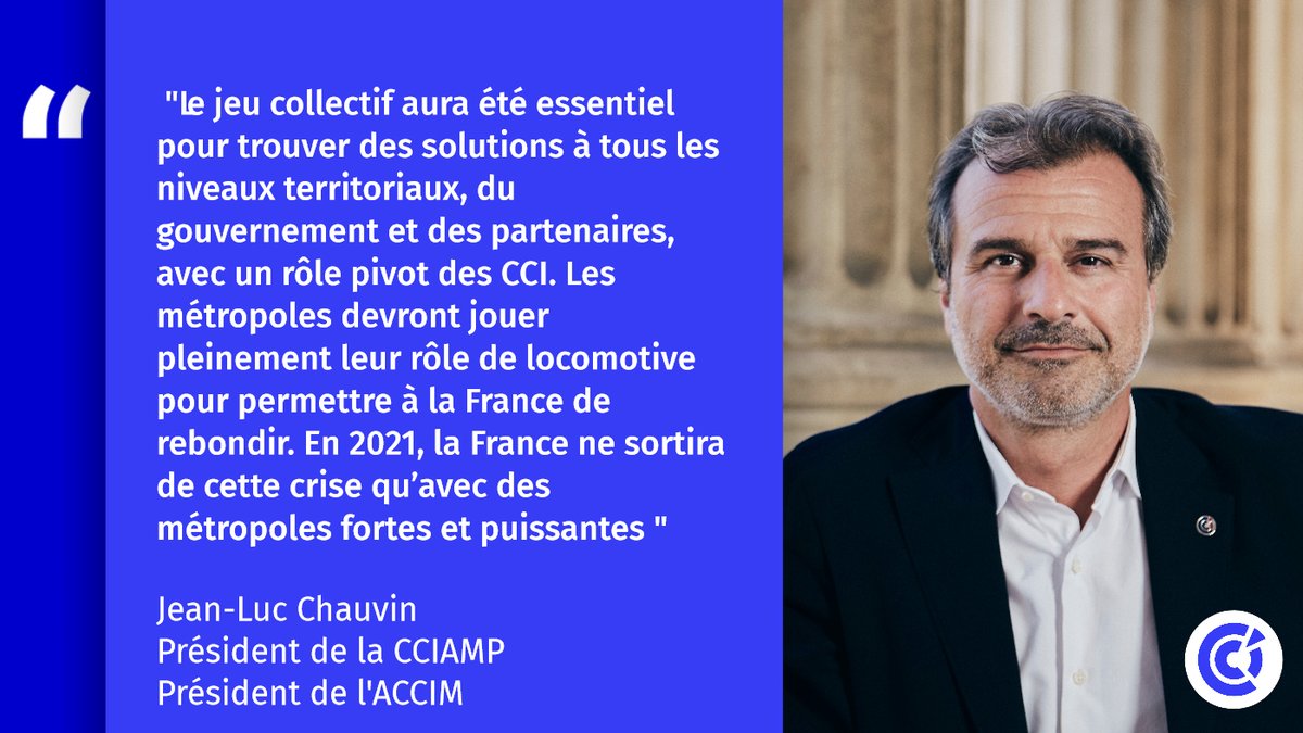Analyse de l'#ACCIM sur l'état de l'économie des métropoles face à la crise de la #COVID19. Pour 
<a href="/chauvinjl/">chauvin jean luc</a> "des enseignements pour anticiper la gestion de sortie de crise et préparer l’avenir" Découverte de l'étude 👉 bit.ly/3dkSDAe