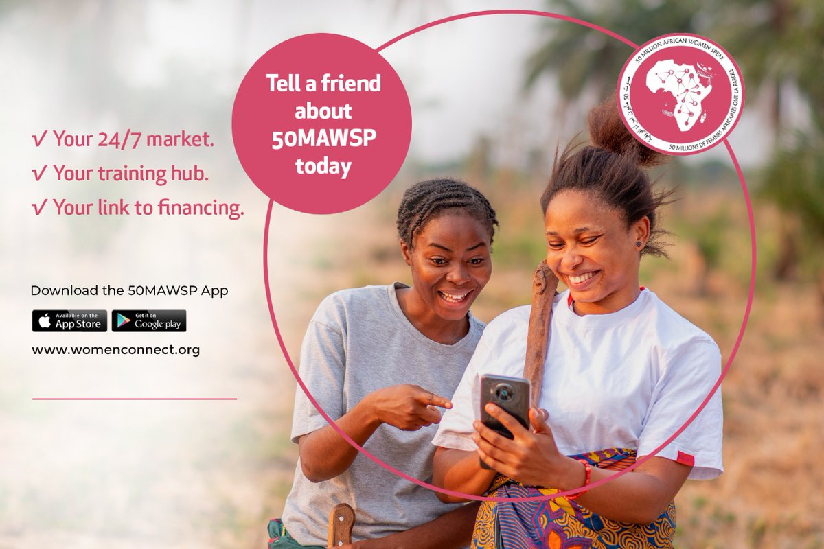 Build your business on 50MAWSP platform; explore new markets, get trained & get links to financing options. Sign up for 50MAWSP platform on womenconnect.org or download the 50MAWSP app & get connected. @igadsecretariat Philip Murgor #RutoOscarsAwards Warsame