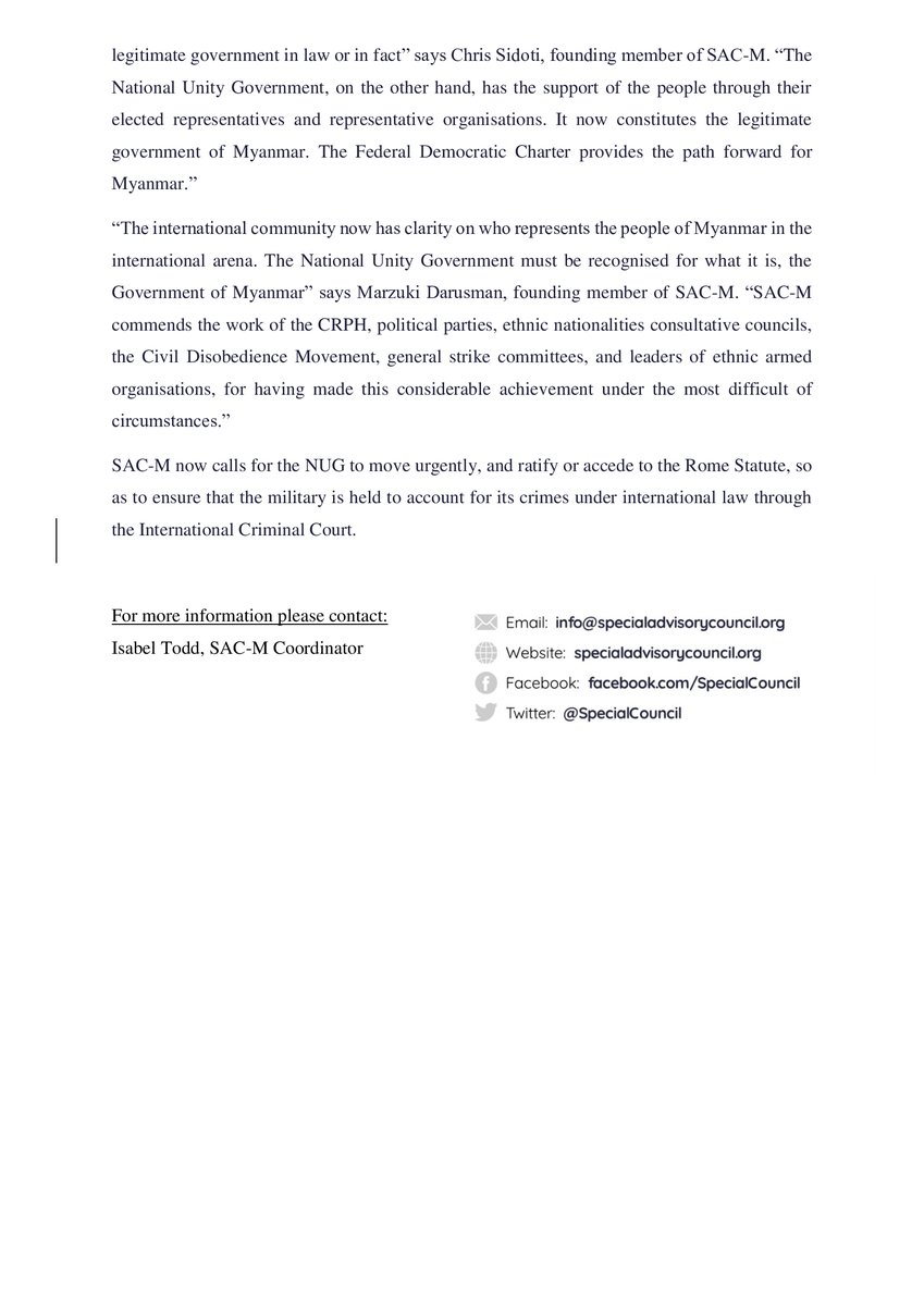 SAC-M welcomes the historic announcement of the National Unity Government as the legitimate government of Myanmar. The people of Myanmar continue to oppose the illegal terrorist military junta and work towards a federal democratic future.
#HearTheVoiceOfMyanmar #NUG #Apr16Coup