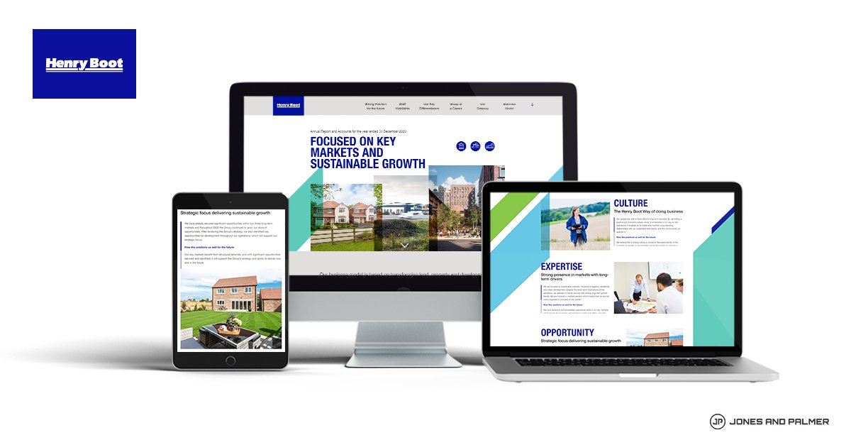 JonesandPalmer's tweet photo. Today, our client @HenryBootPLC has launched their 2020 Annual Report in the form of a year-in-review. You can take a look here or download a PDF version of their printed report direct from the website!
https://t.co/bcWx5oYaUq
#henryboot #yearinreview #annualreport2020 https://t.co/Af5X6KRpUV