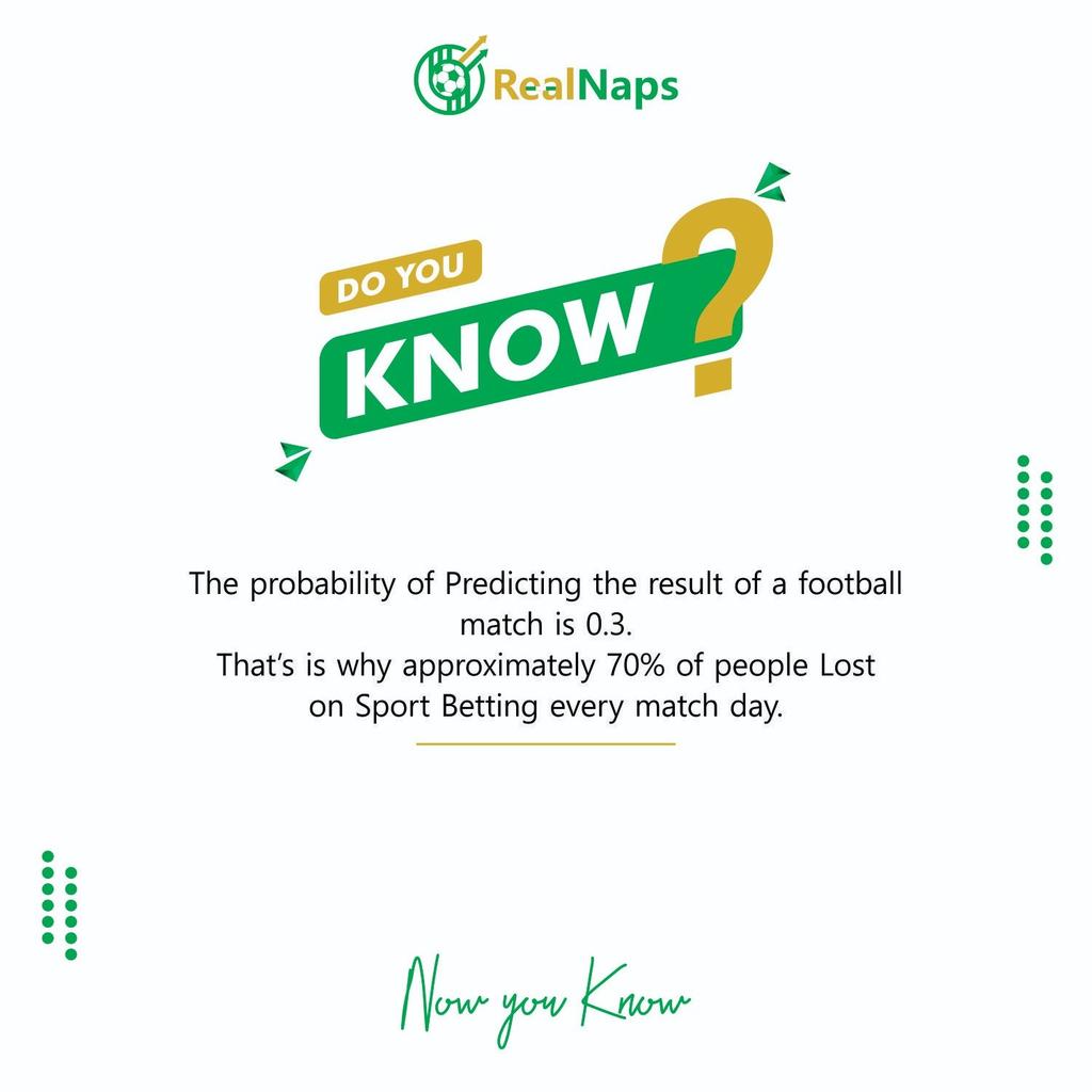 Realnapspropage's tweet photo. 💡INTERESTING FACT
For tips and updates, follow our official page.
@realnaps1
visit: https://t.co/NT1VzSOzRH
⚽And sign-up for free
#realnaps https://t.co/RHsmd9mbSp