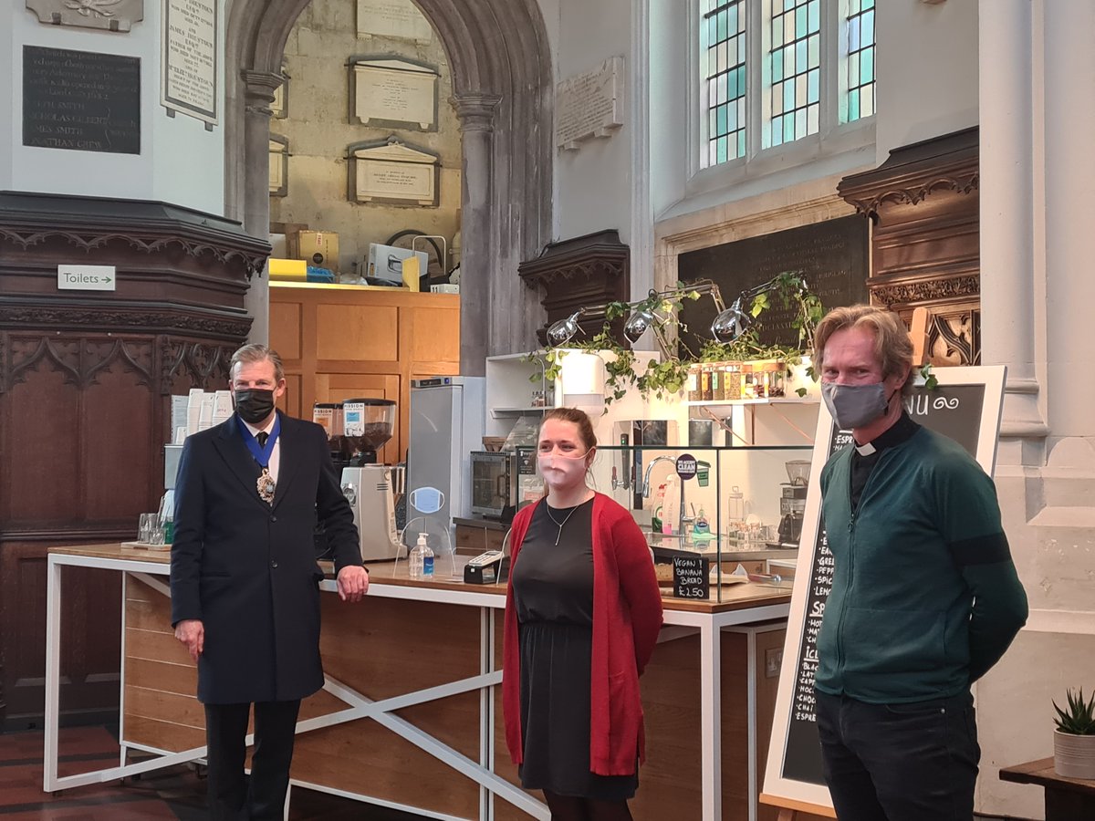 Great to see the Rt Hon Lord Mayor <a href="/hostcafelondon/">Host Café</a>  at St Mary Aldermary this morning