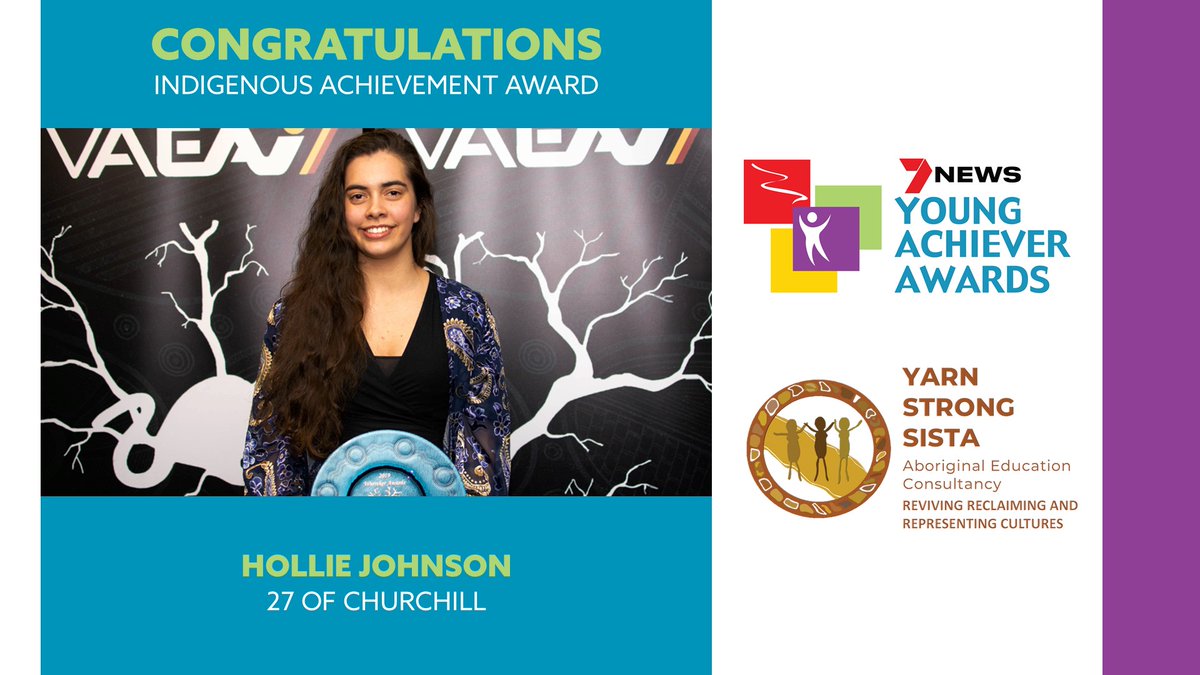 7NEWS Young Achiever Awards VIC (@vic_yaawards) on Twitter photo π Congratulations to Hollie Johnson, the winner of the <a href="/yarnstrongsista/">Yarn Strong Sista</a> Indigenous Achievement Award!
#VICYAA π Congratulations to Hollie Johnson, the winner of the <a href="/yarnstrongsista/">Yarn Strong Sista</a> Indigenous Achievement Award!
#VICYAA