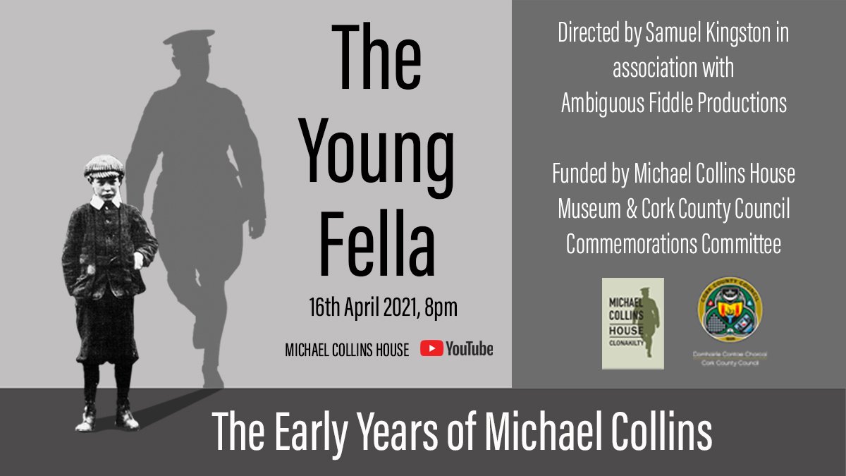 Tonight is the night!

Tune in at 8pm on our YouTube channel, you won't be disappointed.

#TheYoungFella #MichaelCollins #MichaelCollinsHouse #IrishHistory #IrishFilm #IrishDocumentary #Clonakilty #Cork #WestCork #PureCork #Ireland #TheBigFella