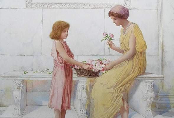 Henry Ryland
1856-1924
British Painter
A gift of roses