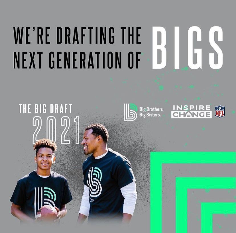 IndBigs's tweet photo. April is National Volunteer Month. We've teamed up with the @NFL for a 2021 Big Draft Recruitment Campaign. We’re looking for volunteer mentors, especially men, to inspire local youth. There are over 760 children waitkng. Apply now at https://t.co/UhFoUW2UtM
#BigDraft https://t.co/siXCO64YdW