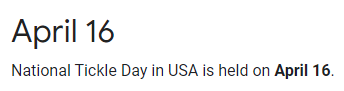 A national holiday if I've ever heard one.
