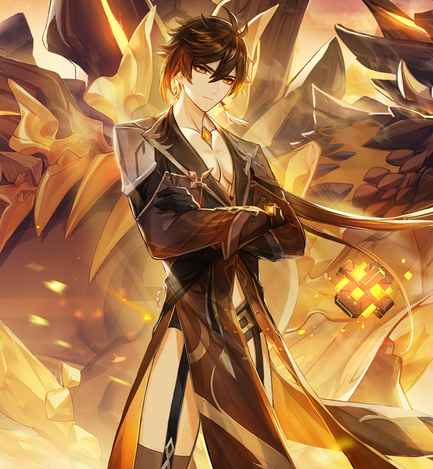 Videogamehunks In A Just World Where Male Genshinimpact Characters Are Even Only Half As Skimpily Clad As The Female Characters Zhongli T Co Hqr8fdh0w6 Twitter